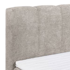 Boxspringbett Arville Microvelours - inkl. Topper - Beige