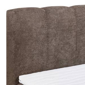 Lit boxspring Arville Microvelours - Marron