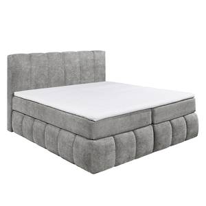 Boxspring Arville micro-velours - Lichtgrijs