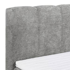 Boxspring Arville micro-velours - Lichtgrijs