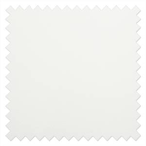 Lit boxspring Atlanta Cuir véritable Sans surmatelas - Blanc - 140 x 200cm - D3 medium