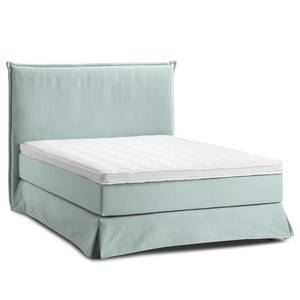 Boxspringbett AVELLINO mit Husse Webstoff - 140 x 200cm - H2