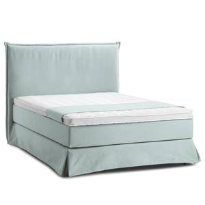 Boxspringbett AVELLINO mit Husse Webstoff - 140 x 200cm - H2