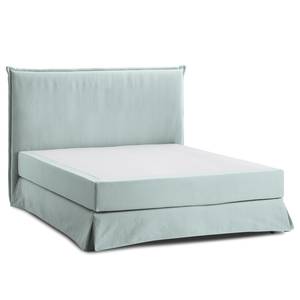 Boxspringbett AVELLINO mit Husse Webstoff - 160 x 200cm - H2