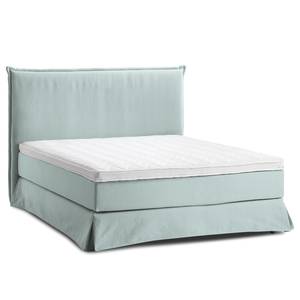 Boxspringbett AVELLINO mit Husse Webstoff - 160 x 200cm - H2