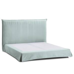 Boxspringbett AVELLINO mit Husse Webstoff - 180 x 200cm - H2