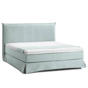 Boxspringbett AVELLINO mit Husse Webstoff - 180 x 200cm - H2