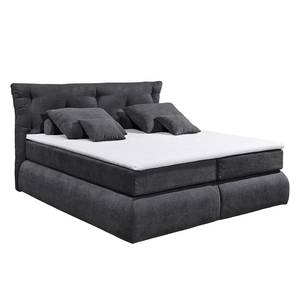 Lit boxspring Bannon Microvelours - Anthracite
