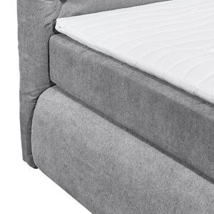 Boxspringbett Bannon Microvelours - Grau