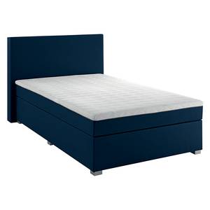 Boxspringbett Ramona V Webstoff - Dunkelblau - 140 x 200cm