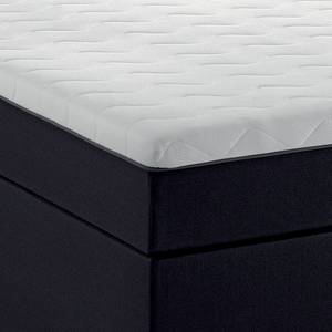 Boxspring Ramona V geweven stof - Zwart - 140 x 200cm