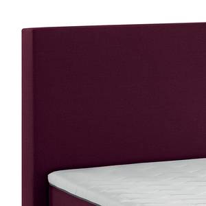 Boxspringbett Ramona V Webstoff - Bordeaux - 140 x 200cm