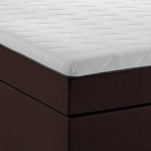 Boxspringbett Ramona V Webstoff - Braun - 180 x 200cm