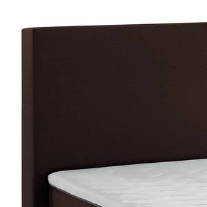 Boxspringbett Ramona V Webstoff - Braun - 180 x 200cm