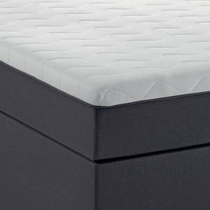 Lit boxspring Ramona V Tissu - Gris - 180 x 200cm