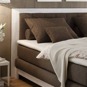 Boxspring Berapi geweven stof - bruin