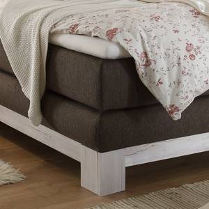 Boxspringbett Berapi Webstoff Braun