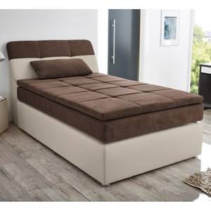 Boxspringbett Borghi Webstoff - Braun / Beige