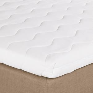 Lit boxspring Brilliant Night Avec moteur électrique - Beige chiné - 160 x 200cm - D2 souple