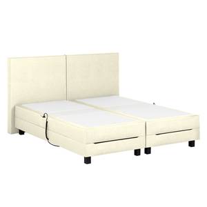 Lit boxspring Brilliant Night Avec moteur électrique - Crème - 160 x 200cm - D2 souple