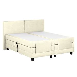 Lit boxspring Brilliant Night Avec moteur électrique - Crème - 140 x 200cm - D2 souple