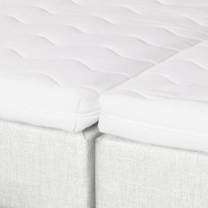 Lit boxspring Brilliant Night Avec moteur électrique - Blanc pur - 160 x 200cm - D2 souple