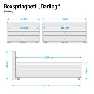 Boxspring Darling (incl. topper) 140 x 200cm