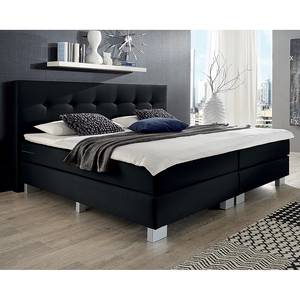 Boxspring Deluxe Night geweven stof - Zwart - 100 x 200cm - H2 zacht