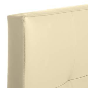 Boxspringbett Denver (motorisch verstellbar) - Echtleder - Beige - 140 x 200cm - H2