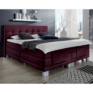 Boxspring Brilliant Night geweven stof - Braamkleurig - 160 x 200cm - H2 zacht