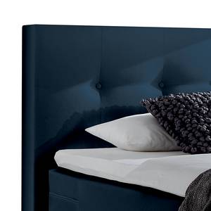 Boxspring Brilliant Night geweven stof - Donkerblauw - 160 x 200cm - H3 medium