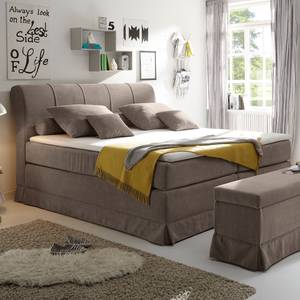 Boxspringbett Dixon Microvelours - Schlamm