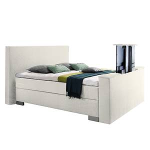 Boxspring Emperial Night II Gebroken wit - 160 x 200cm - Ton-pocketveringmatras - H2 zacht