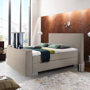 Boxspringbett Emperial Night II Beige meliert - 160 x 200cm - Tonnentaschenfederkernmatratze - H3