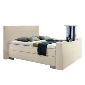 Boxspringbett Emperial Night III Creme - 180 x 200cm - Tonnentaschenfederkernmatratze - H3