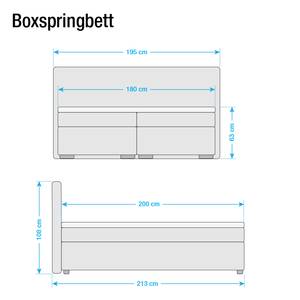 Boxspringbett Falun Microfaser Braun