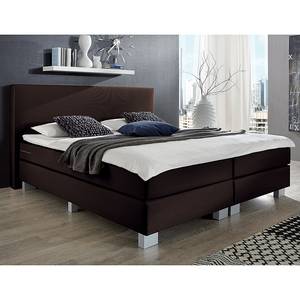 Boxspringbett Golden Night Webstoff - Braun - 100 x 200cm - H3