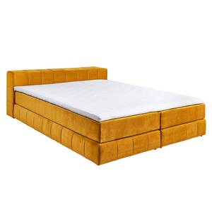 Boxspringbett Gowan Microvelours - inkl. Topper - Gold