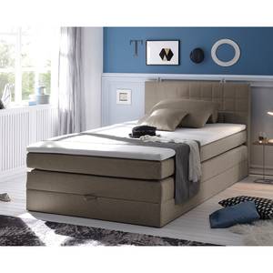 Boxspringbett Harvi Webstoff - 140 x 200cm