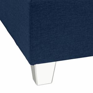 Boxspring Heaven geweven stof - Donkerblauw - 180 x 200cm - H3 medium - Comfortschuim