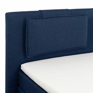 Boxspringbett Heaven Webstoff - Dunkelblau - 200 x 200cm - H3 - Komfortschaum