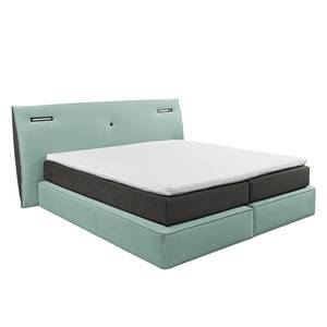 Lit boxspring Juara Microfibre - Vert menthe