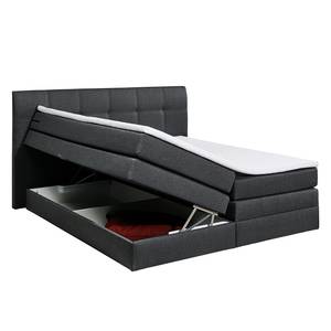 Boxspring Judson geweven stof - Zwart