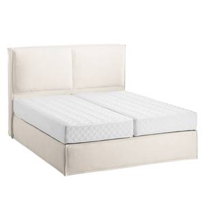 Lit boxspring Kinx Coton - Blanc crème