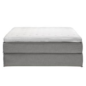 Premium Boxspringbett KINX Webstoff - Stoff KINX: Grau - 180 x 220cm - H2 - Ohne