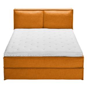 Boxspring Kinx geweven stof - Stof KINX: Oranje - 140 x 220cm - 130cm