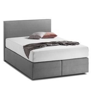 Boxspringbett KiYDOO I Strukturstoff Hellanthrazit - 140 x 200cm