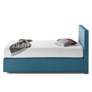 Boxspringbett KiYDOO I Strukturstoff Blaugrau - 140 x 200cm