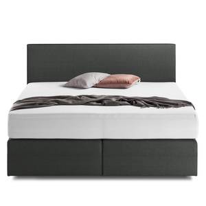 Boxspringbett KiYDOO I Strukturstoff Anthrazit - 180 x 200cm