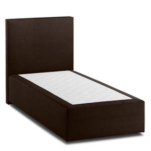 Boxspringbett KiYDOO I Strukturstoff Braun - 90 x 200cm